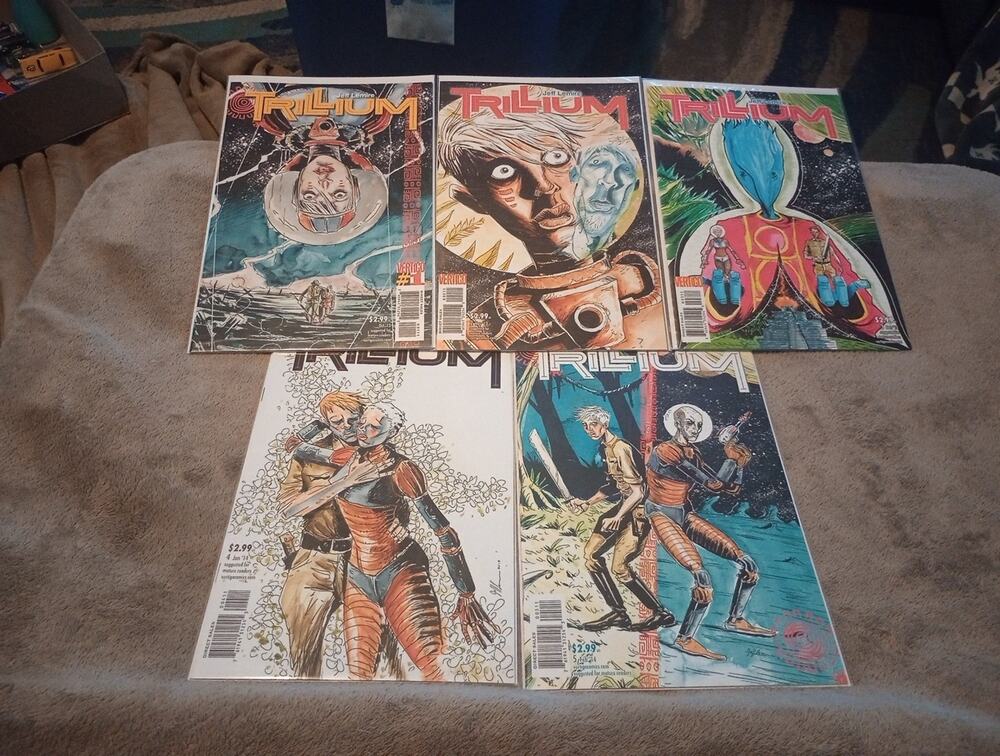 Trillium 1-5 (Vertigo 2013) Jeff Lemire Full Run Lot Of 5 VF To NM Condition